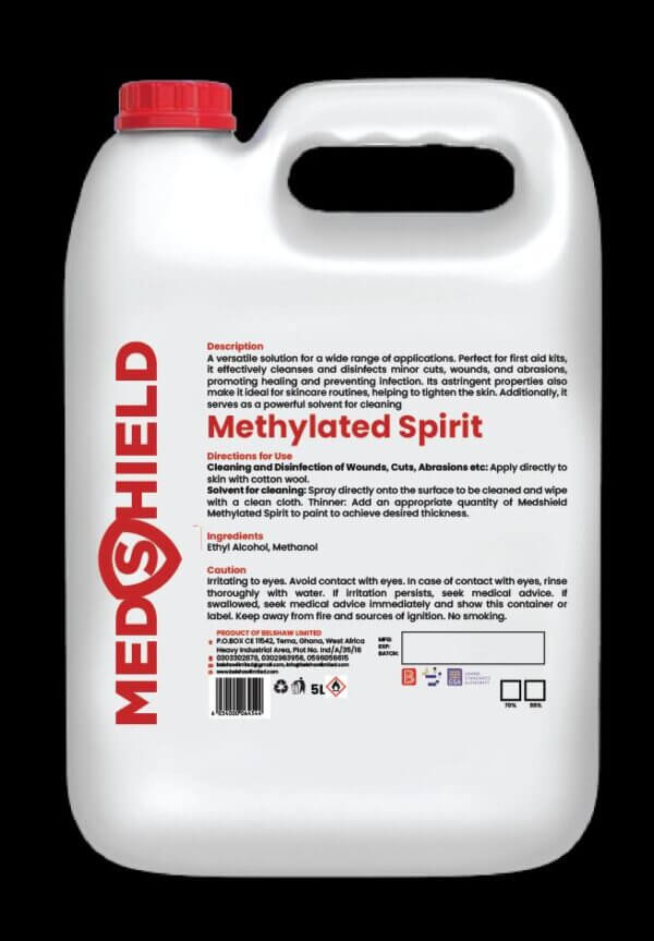 MedShield Methylated Spirit - 5L